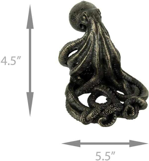 Magicun  Collection~Antique Bronze Finish Octopus Cell Phone Holder Kraken Statue