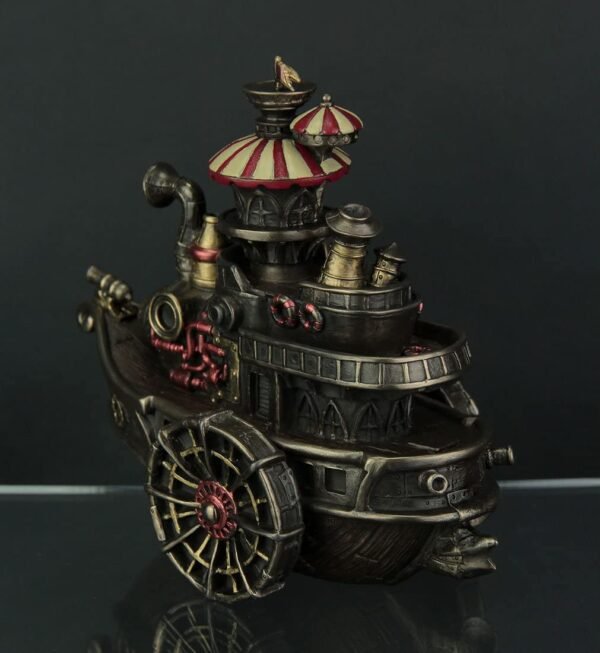 Magic  Collection~Hand Painted Steampunk Style Airship Gondola Statue