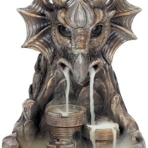 Spirit of Equinox Grey Dragon Backflow Incense Burner Incense Cone Back Flow Burner Gift