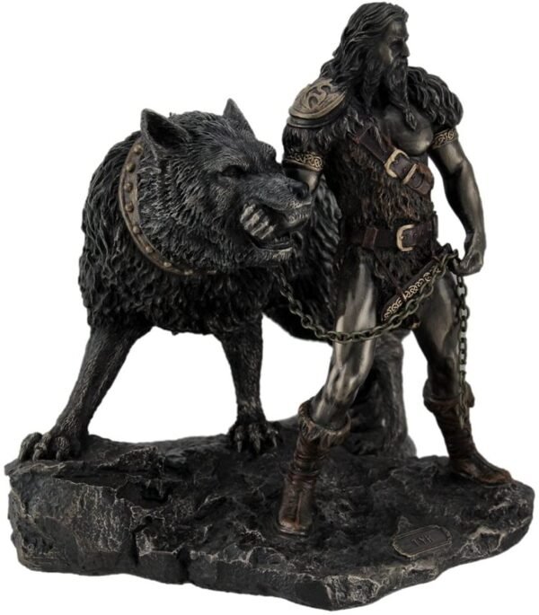 Magic  Collection~Norse God Tyr and the Binding of Fenrir Statue