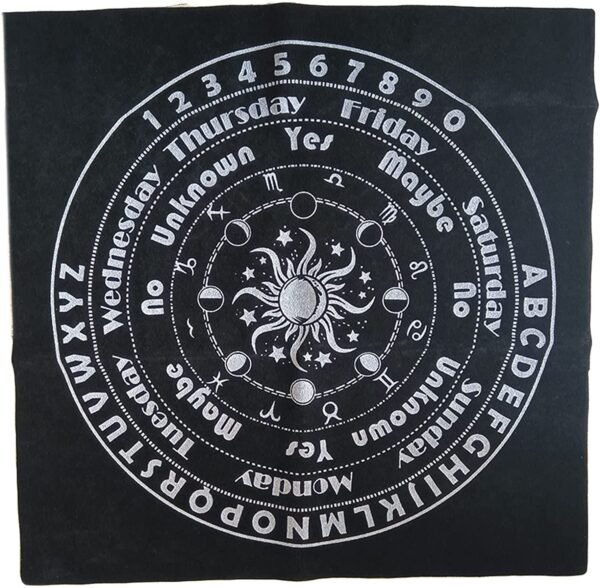 12 Constellations Tarot Tablecloth, Velvet Divination Altar Cloth Board Game Flannel Tarot Card Mat   Witchcraft Supplies