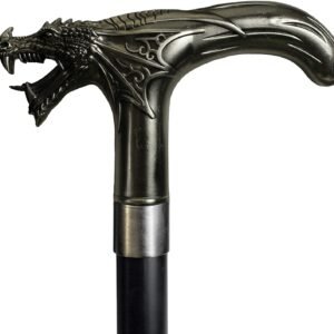 Fantasy Collection~ Dragon's Roar Swaggering Cane 89cm, Black, One Size