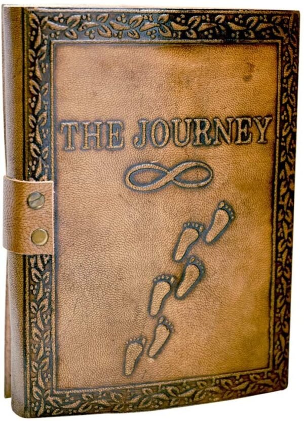 Witchcraft~Vintage Handmade Leather Journal Bound Notebook Diary Handcrafted, Rustic Brown, 5 x 7 inches