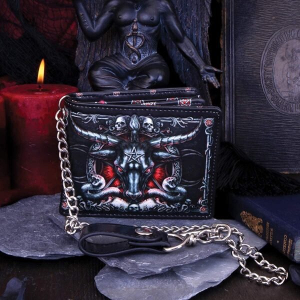 Dark Collection~Baphomet Wallet, Black, One Size