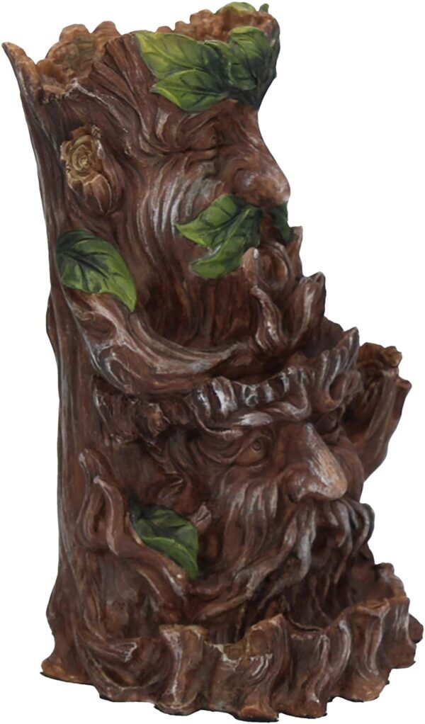 Light Collection~Forest Elders Backflow Incense Burner 19cm, Brown