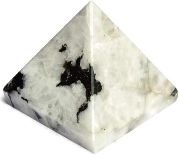 Witchcraft~SHIVANSH CREATIONS Healing Crystals Chakra Stones Quartz Pyramid, Reiki Energy Meditation Negative Ion Generator Pyramid for Positive Energy (Rainbow Moonstone, 25-30 MM)
