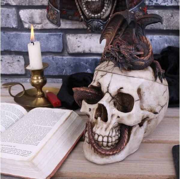 Fantasy Collection~ Draconic Craniotomy 19.6cm Box, Resin, Ivory