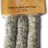 Witchcraft-New Age Smudges & Herbs - Premium California White Sage 4 Inches Long ( Pack of 3). Use for Home Cleansing, and Fragrance, Meditation, Smudging Rituals. Grown and packaged in the USA.