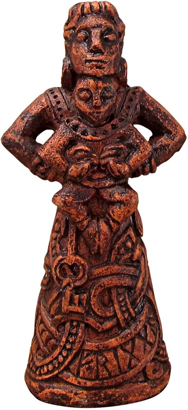 Magicun Altar~Dryad Design Norse Goddess of The Hearth Frigga Figurine - Wood Finish