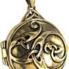 Bronze Celtic Swirl with Hidden Pentacle Pentagram Locket