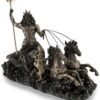 Magicun  Collection~Poseidon Driving Hippocampus Drawn Chariot Bronzed Statue