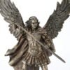 Magic  Collection~11.4 Inch Archangel Saint Michael Unsheathing The Sword Antique Bronze Finish Guardian Angel Statue