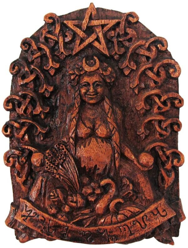 Magicun Altar~Habondia Wall Plaque Wood Finish