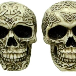 Dark Collection~Smile Set of 4, 9.5cm, Resin, Ivory