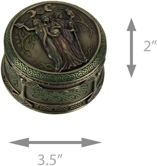 Magic  Collection~Celtic Triple Goddess Maiden Mother Crone Trinket Box