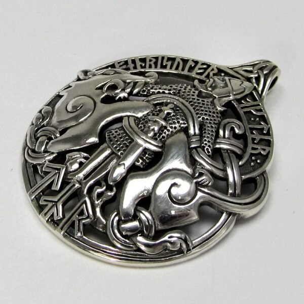 Magicun Altar~Dryad Design Sterling Silver Norse God Tyr Pendant