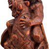 Magicun Altar~Dryad Design Seated Norse God Tyr Statue Wood Finish