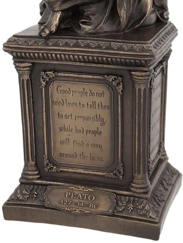 Magic  Collection~Bronze Finish Plato Statue Philosophy