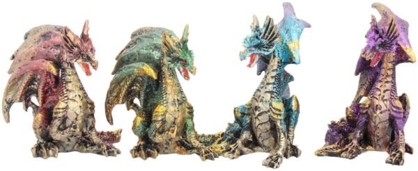 Fantasy Collection~ U2007F6 Precious Wings 9.3cm Set of 4, Figurine, Multi-Colour
