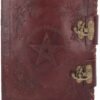 Wiccan Collection~Small Book of Shadow Leather Journal With Lock 27cm Brown