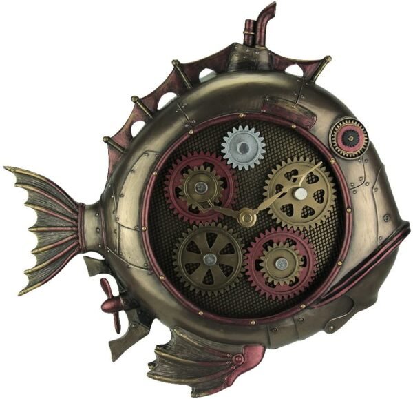 Magic  Collection~Steampunk Style Fish Submarine Wall Clock