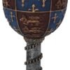 Mythology Collection~ C0702B4 Medieval Goblet 17.5cm Grey, Resin w/Stainless Steel Insert