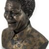 Magic  Collection~Bronze Finished Nelson Mandela Mini-Bust Statue
