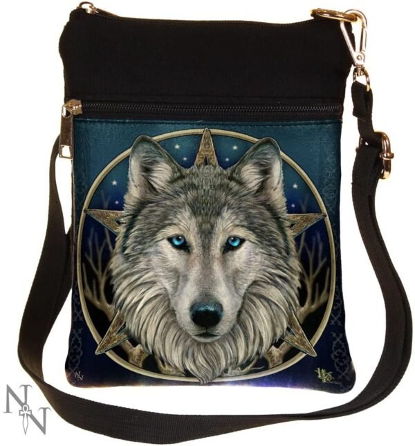 Artist Collections~ Wild One Lisa Parker Shoulder Bag 23cm Black, PU and Canvas, Size