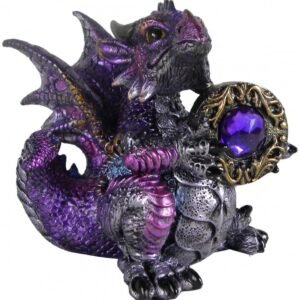 71UcZGDnHgL._AC_SL1000 Magicun N.Giftware~Amethyst Dragon 13cm, Resin, Purple