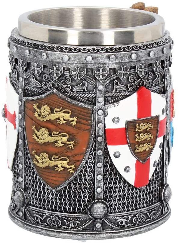 Magicun N.Giftware~English Tankard Mug 17.5cm Silver