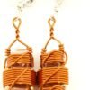Crystal Healing Earrings in Copper Wire - Quartz Crystal Vibrational Healing Tools