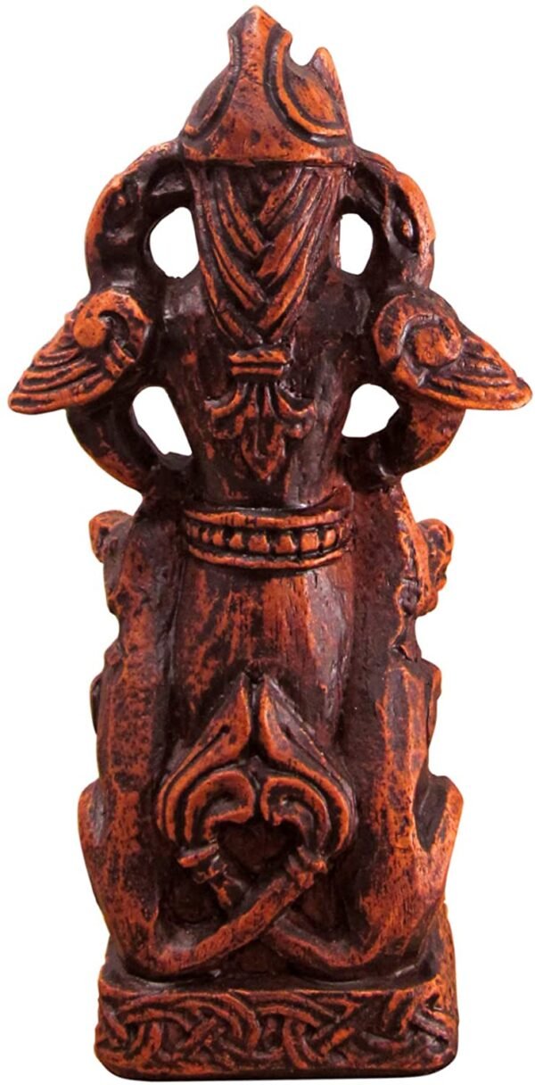 Magicun Altar~Dryad Design The All-Father Norse God Odin Figurine - Wood Finish