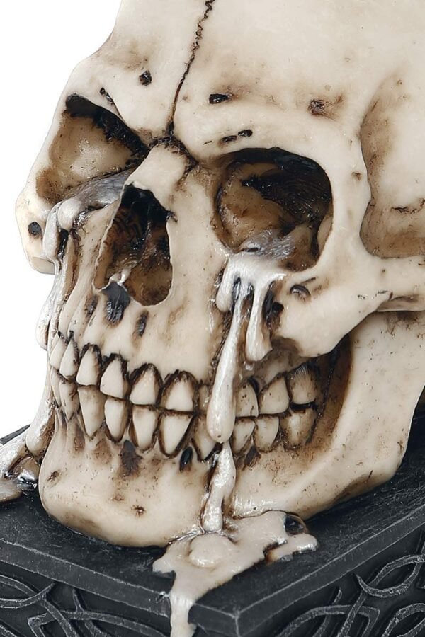 Dark Collection~Tears of Time 10cm Candle Holder, Resin, Ivory