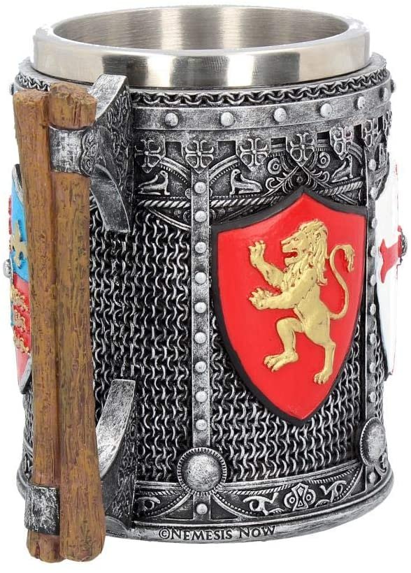 Magicun N.Giftware~English Tankard Mug 17.5cm Silver