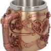 Steampunk Collection~Steaming Tankard Mug 13cm Bronze