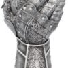 Magicun N.Giftware~Gauntlet Goblet 23cm Grey, Resin w/Stainless Steel Insert