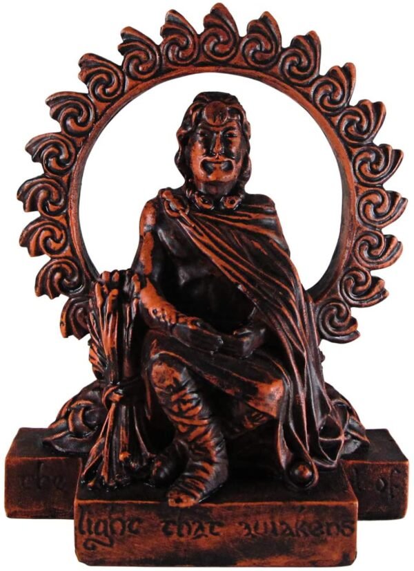 Magicun Altar~Dryad Design Lugh Figurine Celtic God of Harvest - Wood Finish