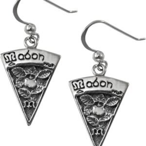 71WxA63W7ML._AC_SL1500 Sterling Silver Mabon Wiccan Sabbat Dangle Earrings