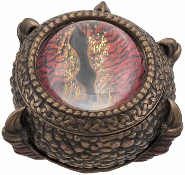 Magic  Collection~Bronze Finish Dragon Eye Trinket/Stash Box