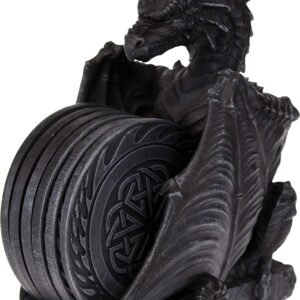 Fantasy Collection~ Dragons Lair Coaster Set Coaster 22cm Black