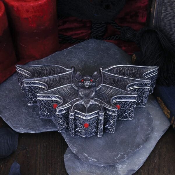 Dark Collection~B4703P9 Carpe Noctem Box 17cm, Silver, One Size