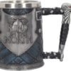 Magicun N.Giftware~B4158M8 King in The North Tankard Game of Thrones Mug 14cm Blue, Resin w/Stainless Steel Insert