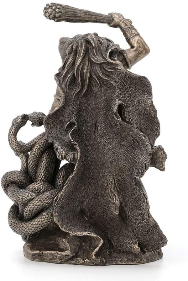 Magic  Collection~9 Inch Slaying of Hydra Second Labor of Hercules Greek Roman Monster Battle Hero Heracles Antique Bronze Finish Statue