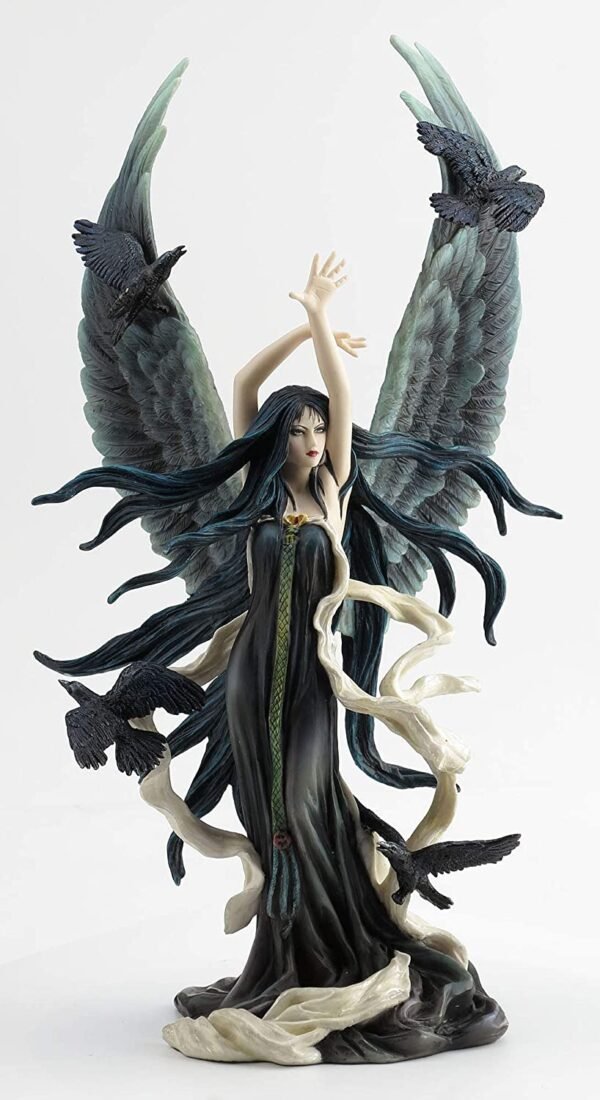 Magic  Collection~12.25 Inch Faery of Ravens by Nene Thomas Goth Fairy Figurine Hand Painted Sculpture