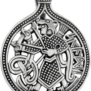 Sterling Silver Skadi Norse Goddess Pendant