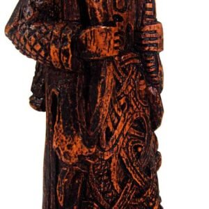 Magicun Altar~Dryad Design Skadi Figurine - Norse Goddess of Winter - Wood Finish