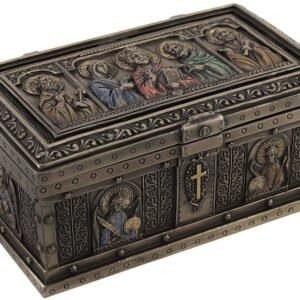 Magic  Collection~Bronzed Catholic Saints Altar Trinket Box