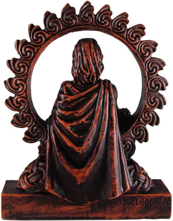 Magicun Altar~Dryad Design Lugh Figurine Celtic God of Harvest - Wood Finish