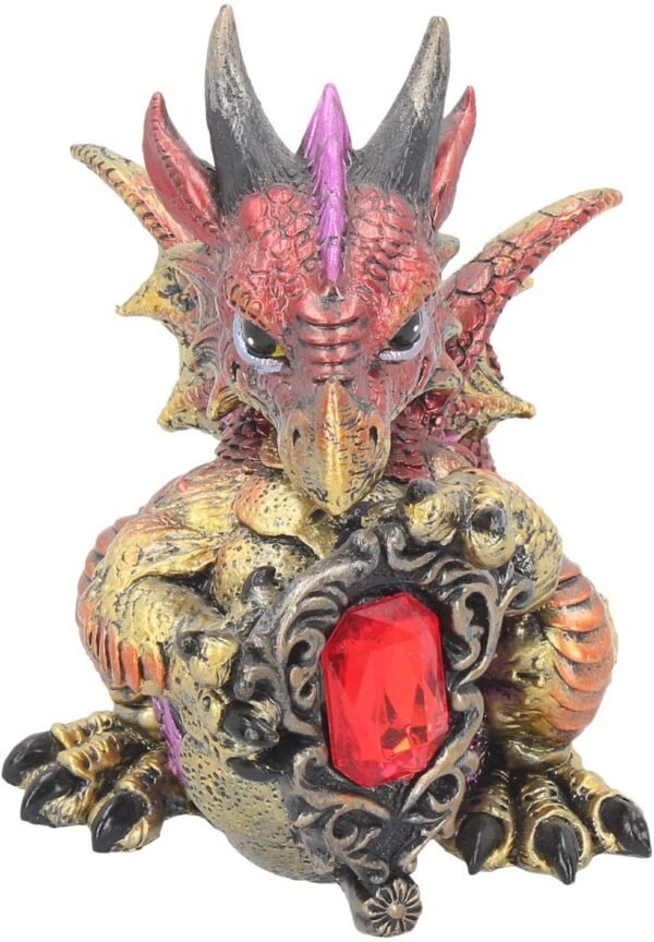 Magicun N.Giftware~Ruby Dragonling Figurine 16cm Red