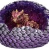 Nemesis Now U4999R0 Red Geode Home Glittering Hatchling and Egg Figurine, Polyresin, One Size